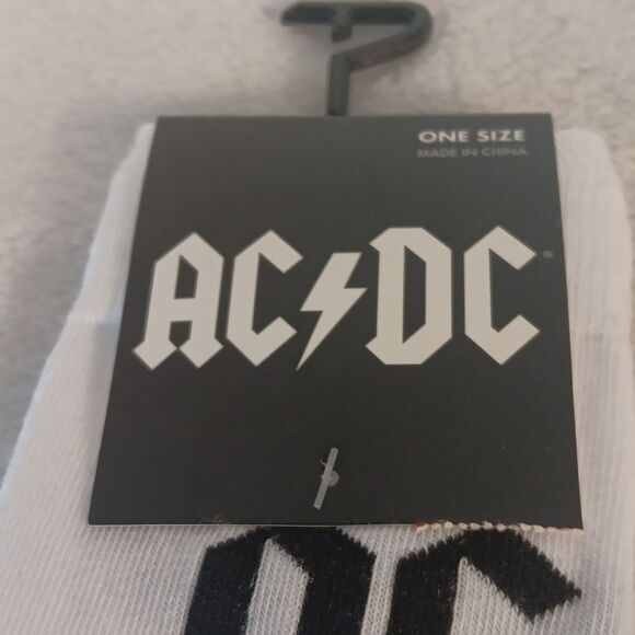 AC/DC White and Black Socks - Picture 2 of 5